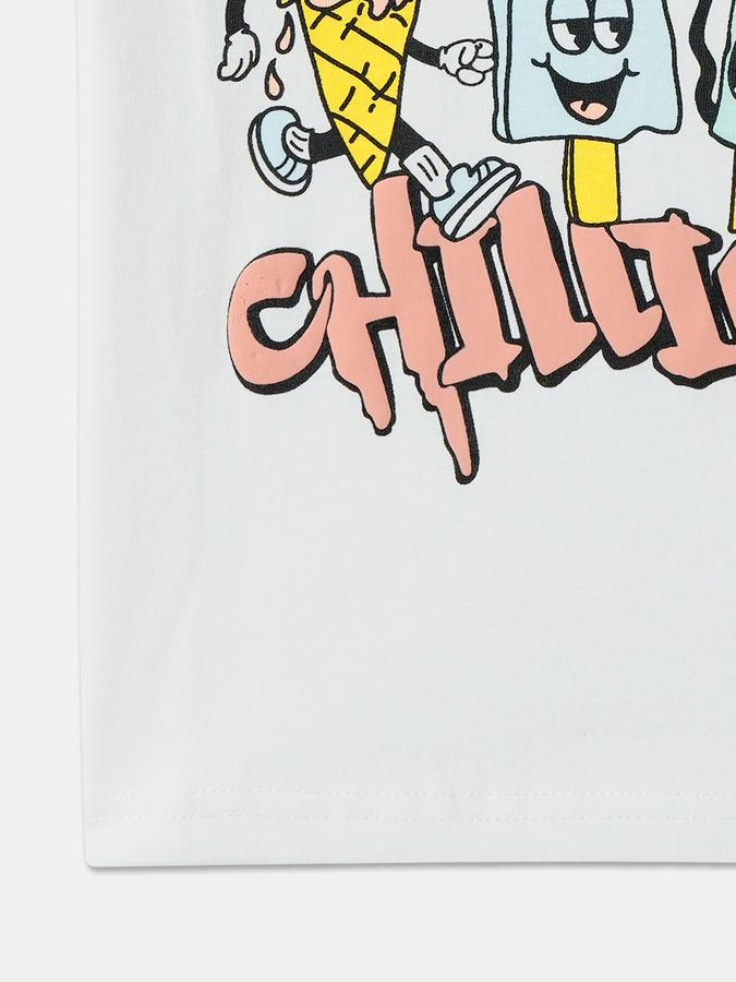 Boys Printed Pure Cotton Regular T Shirt image number 3