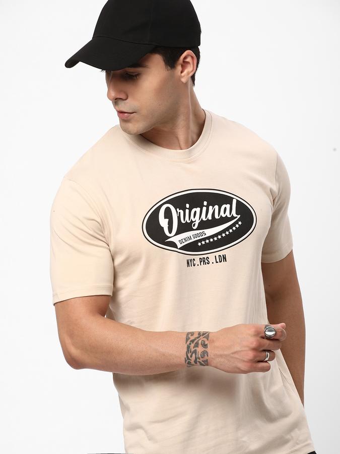 Men Typographic Print Regular Fit T-Shirt image number 0
