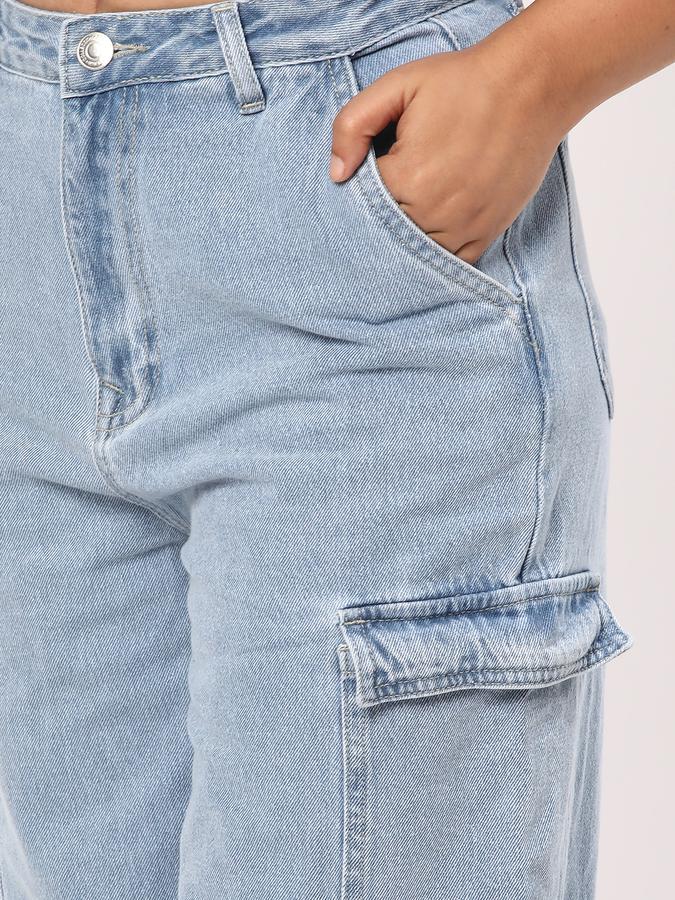Women Wide Jeans image number 4
