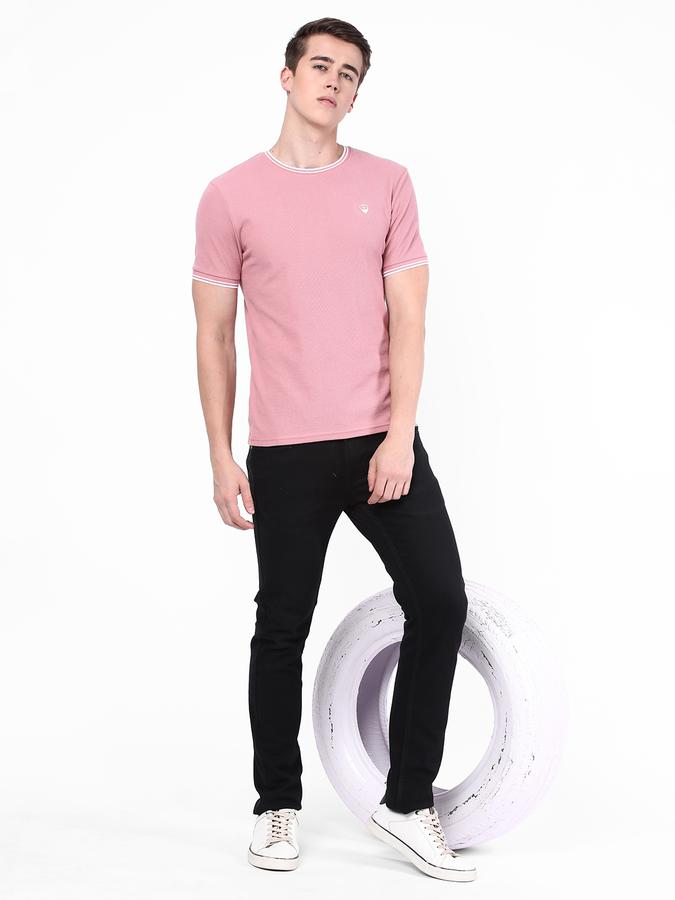 R&B Men's Solid Structured T-Shirt image number 1