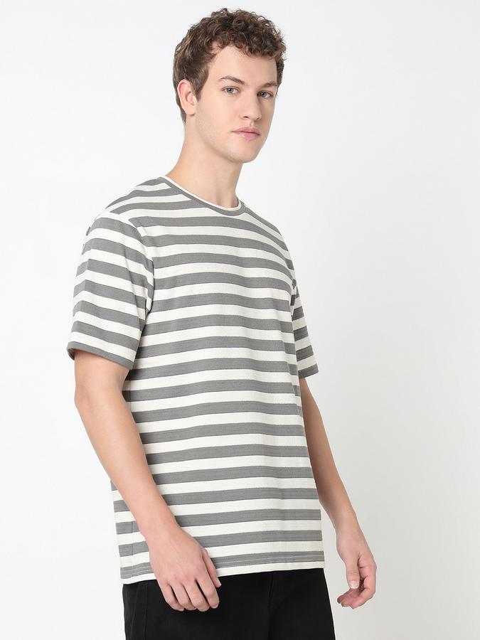 R&B MEN'S YOUNG MEN Short Sleeve STRIPE TEE - RELAX FIT image number 2