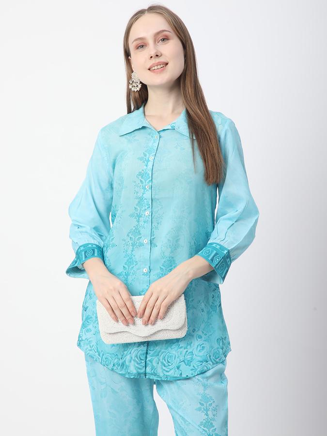 Women Polyester Printed Kurta and Trousers Set