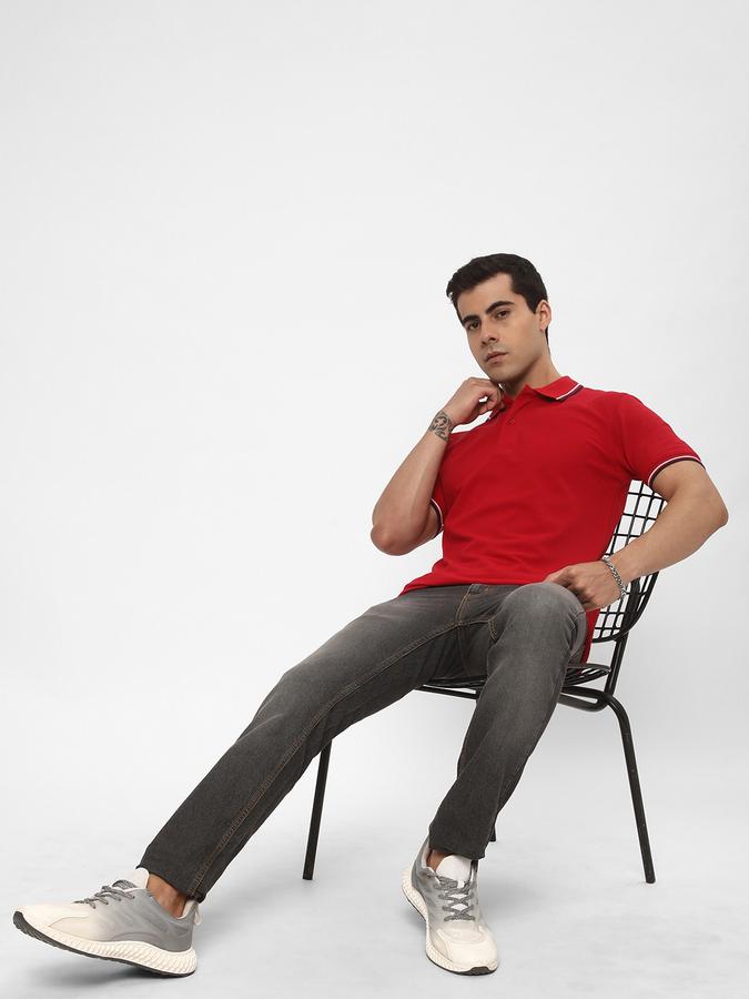 R&B Men's Polo With Contrast Tipping image number 1