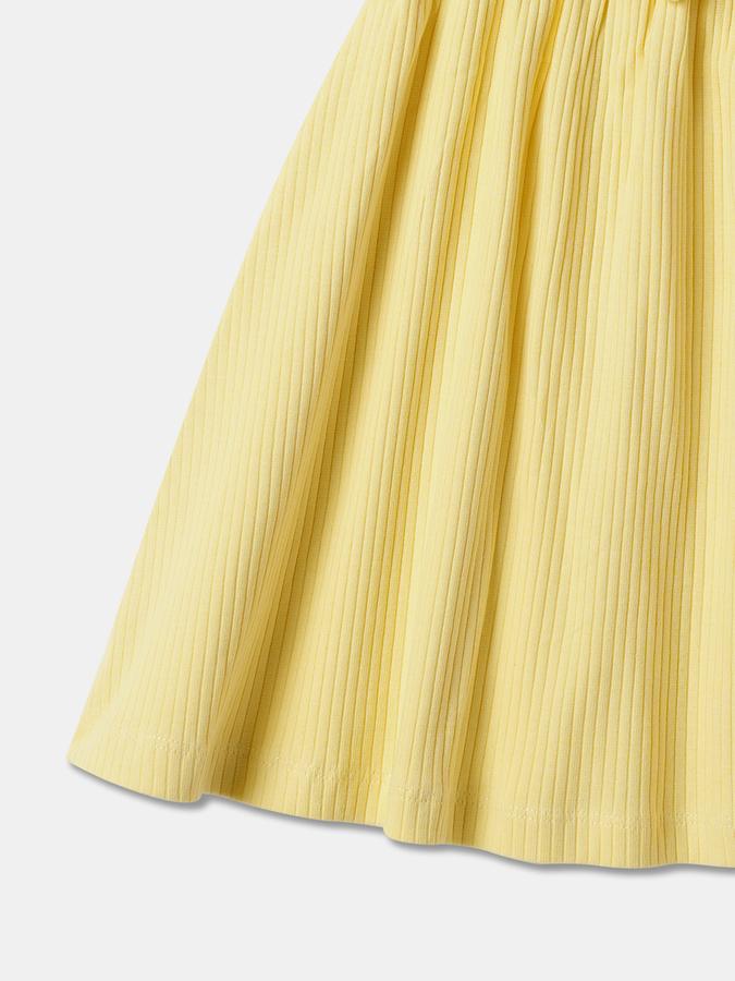 Girls Ribbed A-Line Dress image number 3