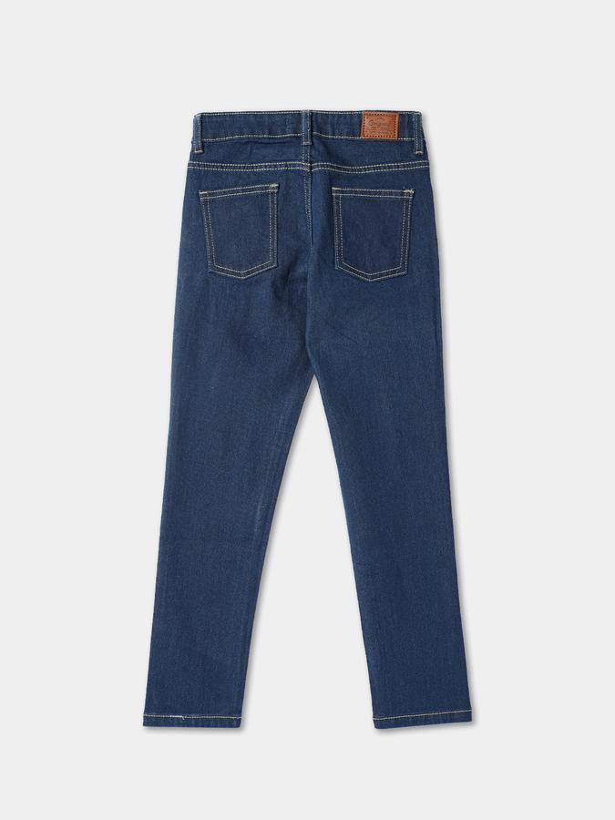 Girls Stretch Denim Regular Fit Mid-Rise Clean Finish Jeans