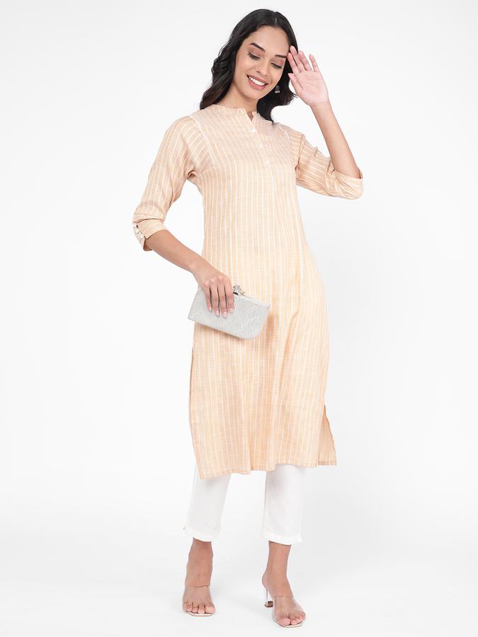 R&B Women Peach Kurta image number 1