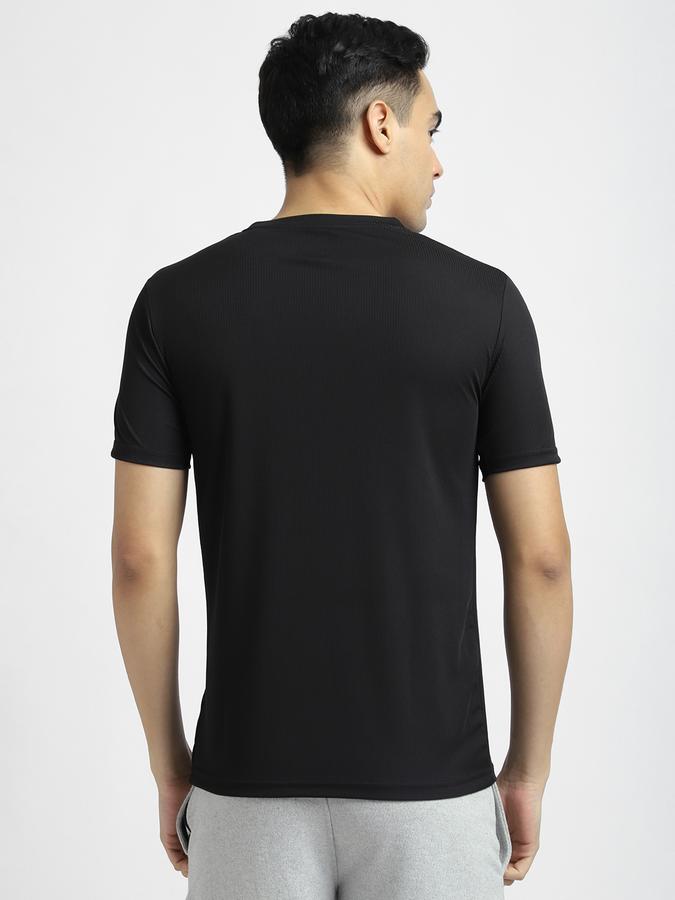 R&B Men's Black Printed T-Shirt
