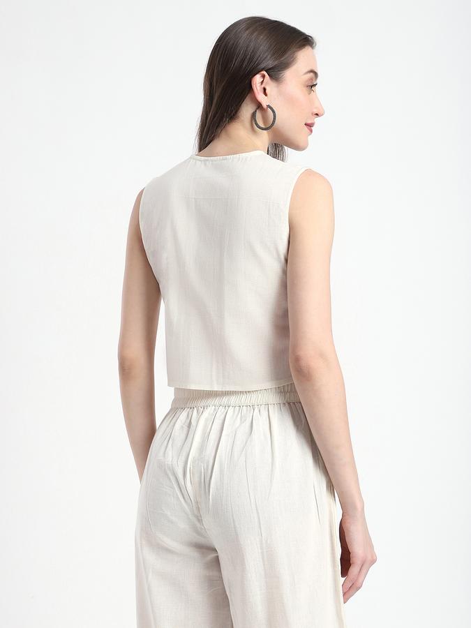 R&B Women Ethnic's Offwhite Embroidered Jacket