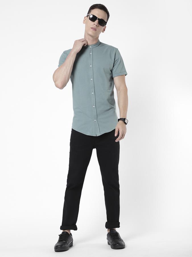 R&B Green Men Casual Shirts image number 1