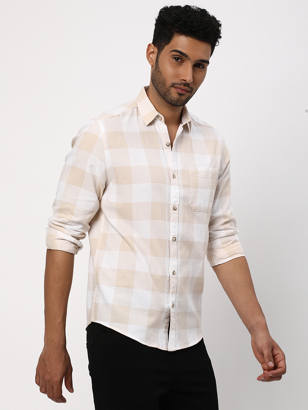 Checked Slim Fit Shirt image number 6