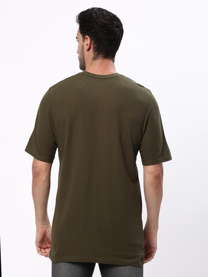 Men Typographic Print Round-Neck T-Shirt image number 2