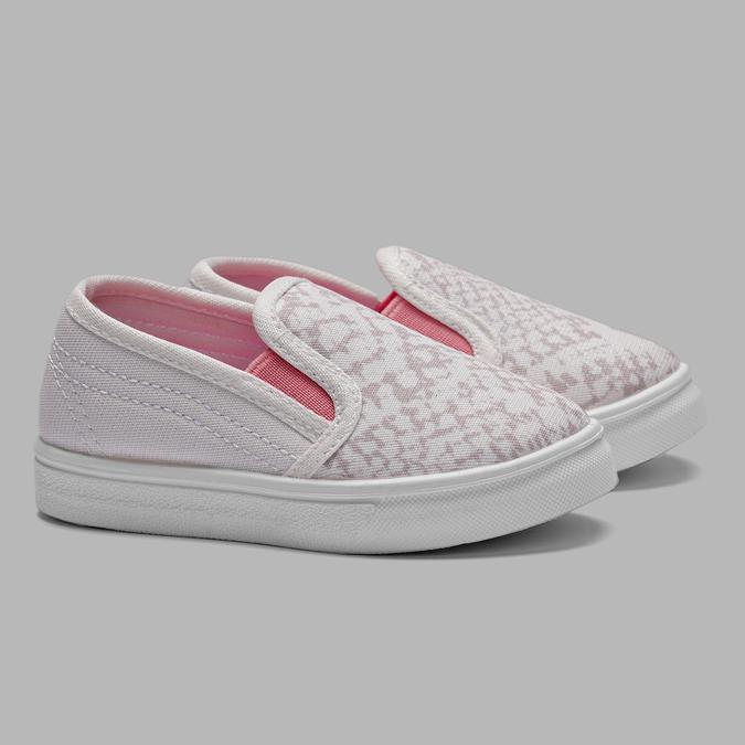 R&B Girl's White Canvas Slip-ons image number 0