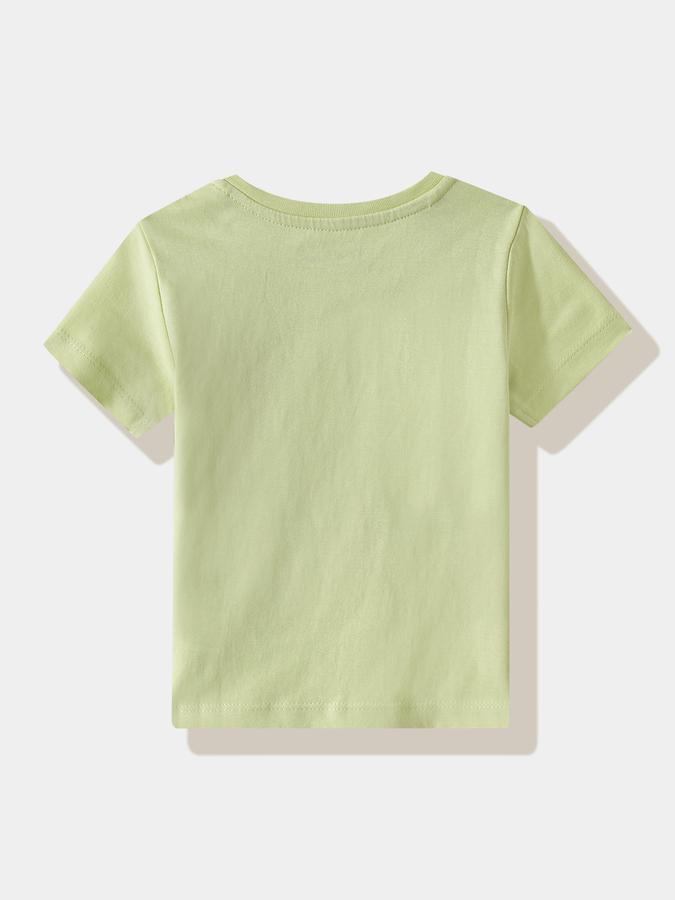 Boys Cotton Regular Fit Crew Neck Graphic T-shirt