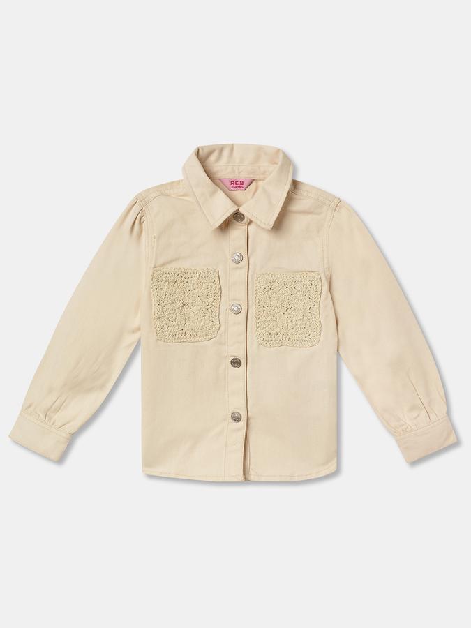 Girls Cotton Blend Woven Top