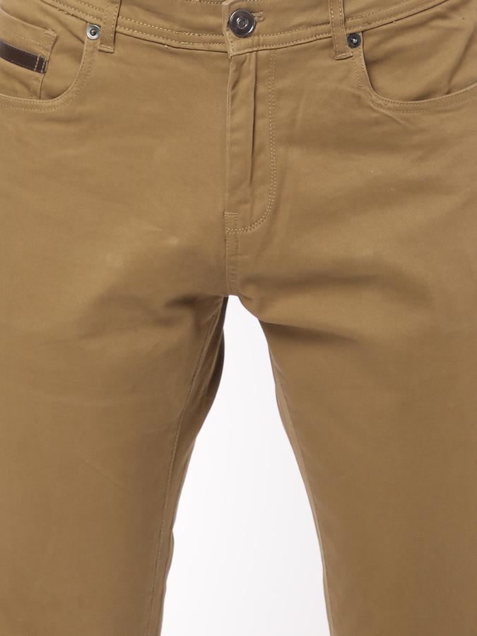 R&B Men Brown Trousers image number 3