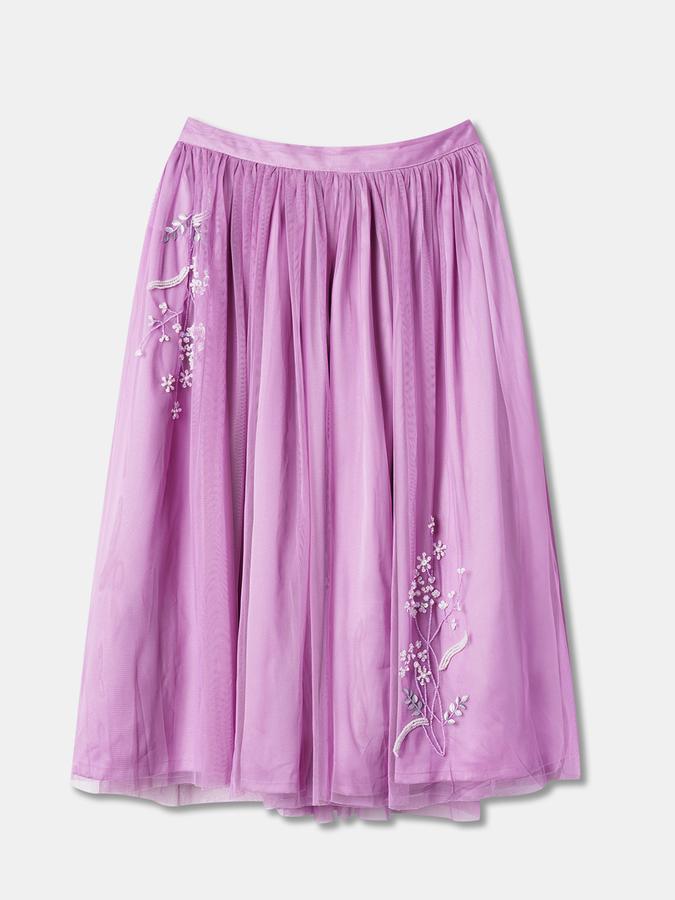 Women Embroidered Skirt-Suit Set image number 3
