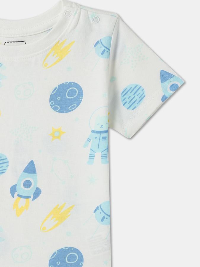 Baby Boys Printed Pure Cotton Regular T Shirt image number 2