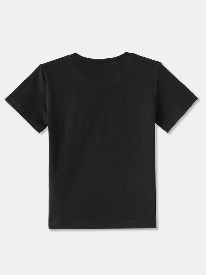 Boys Cotton Regular Fit Crew Neck Graphic T-shirt