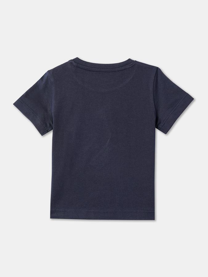 Boys Graphic Print Relaxed Fit Round-Neck T-Shirt image number 1