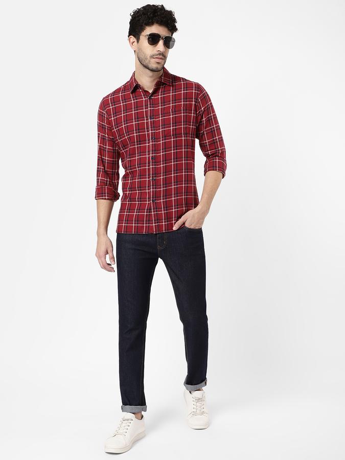 R&B Men Red Casual Shirts image number 1