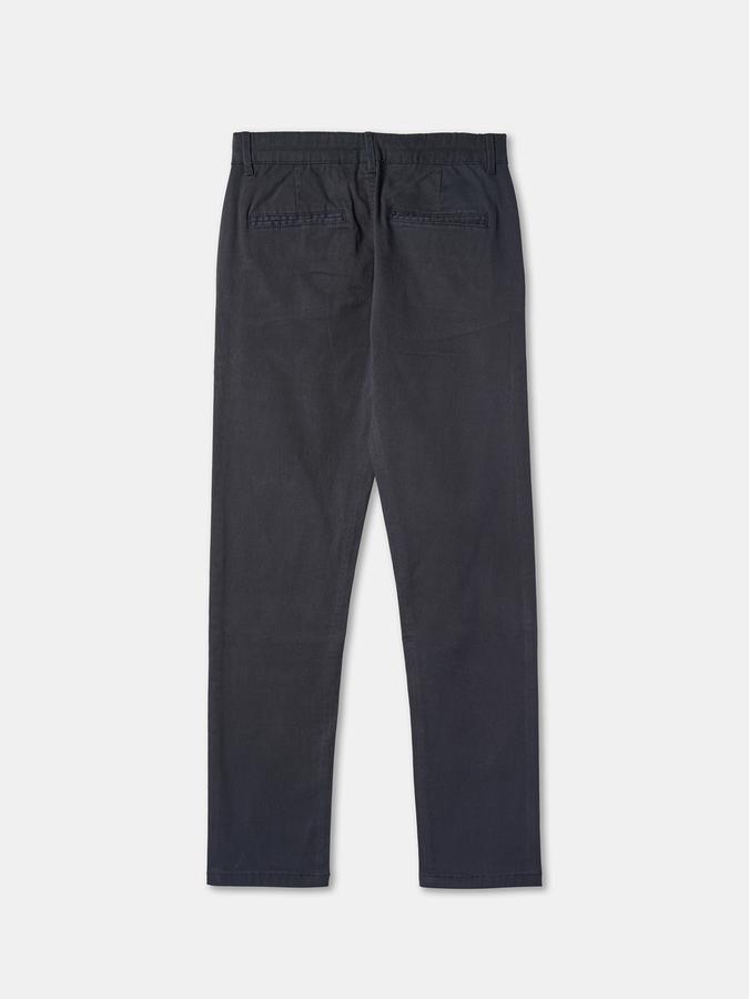 Boys Straight Fit Solid Flat Front Trouser