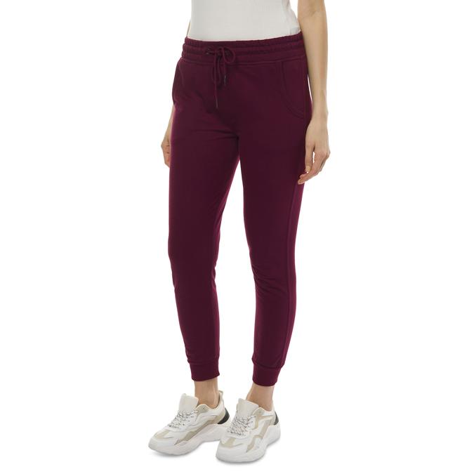 R&B Full Length Burgundy Joggers image number 2