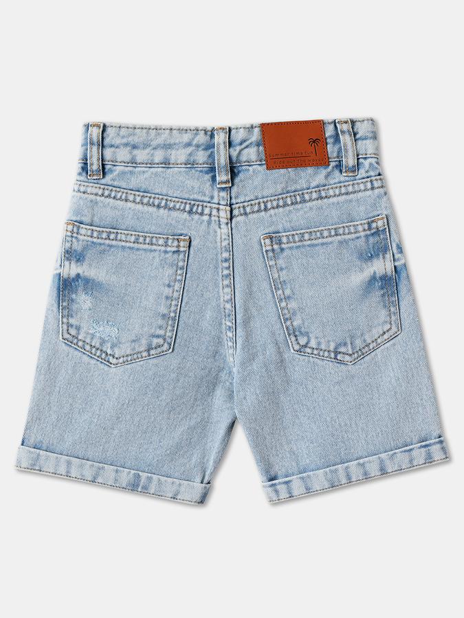 R&B BOYS Solid Denim Shorts image number 1