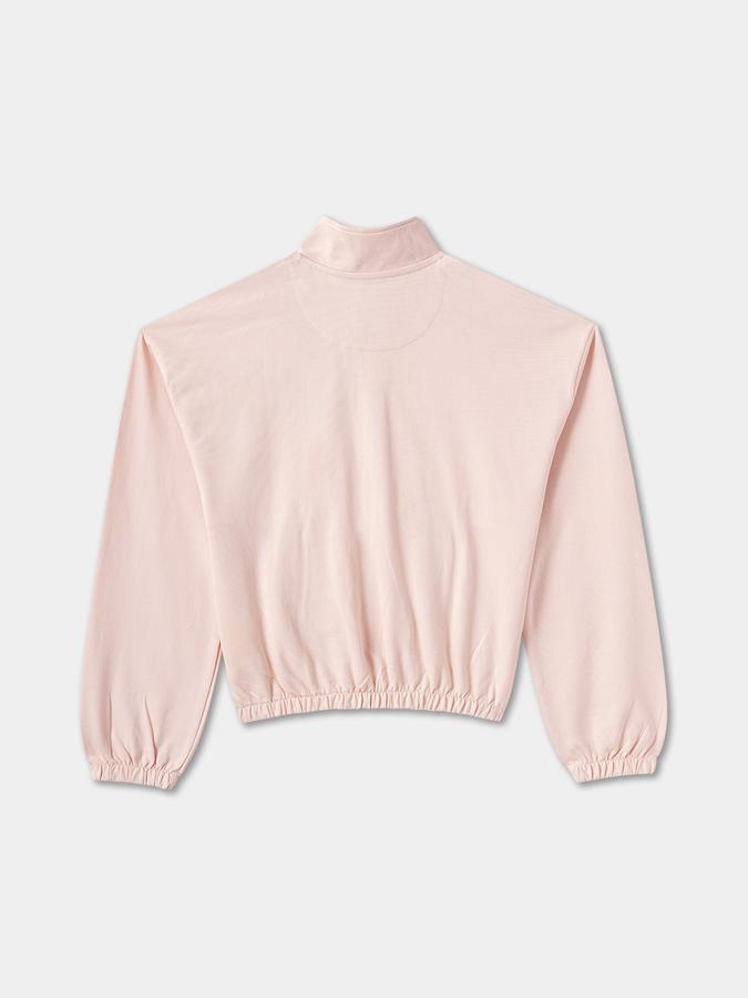 R&B Girls' White Printed Sweatshirt