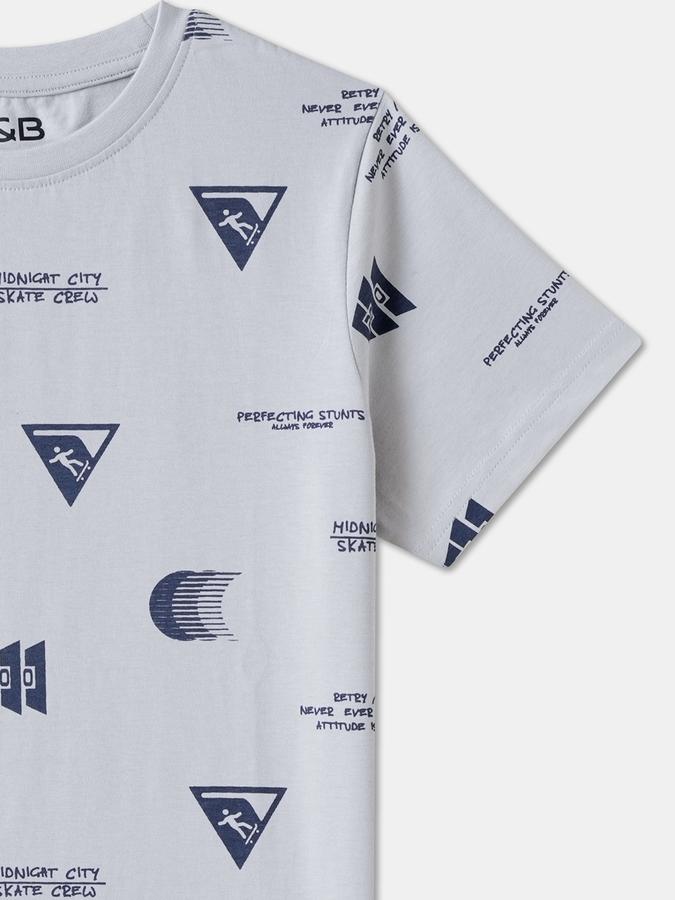 R&B BOYS AOP REGULAR GRAPHIC TEE image number 2