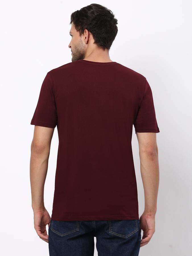 Men Regular Fit Crew-Neck T-Shirt image number 2