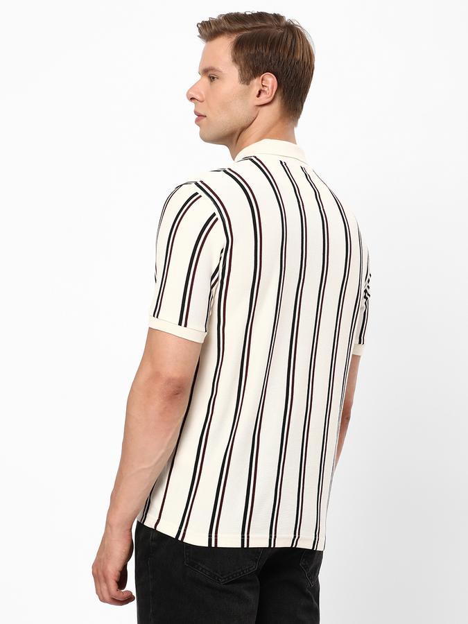 R&B Men's Fashion Striped Polo image number 2