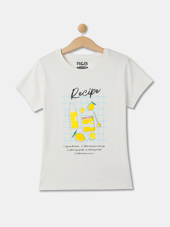 R&B Girls Graphic Print Round-Neck T-Shirt image number 0