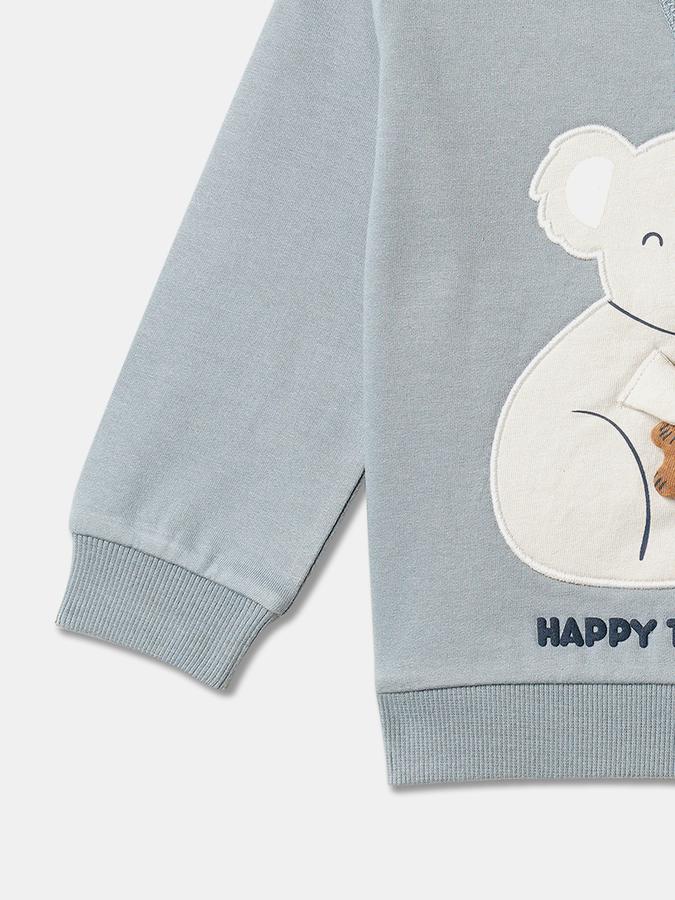 Boys Relaxed Fit Full Sleeve Crew Neck SweaT-Shirt