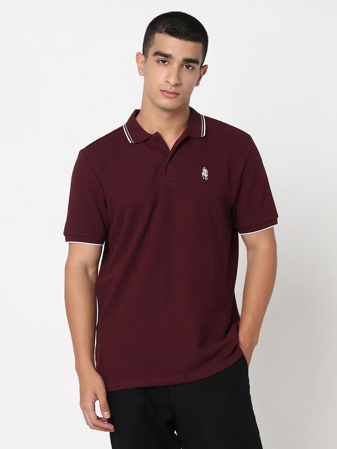 MENS TEXTURE POLO image number 1