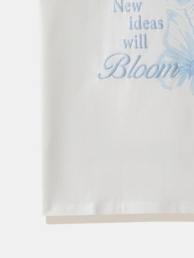 Girls Cotton Regular Fit Crew Neck Graphic T-shirt