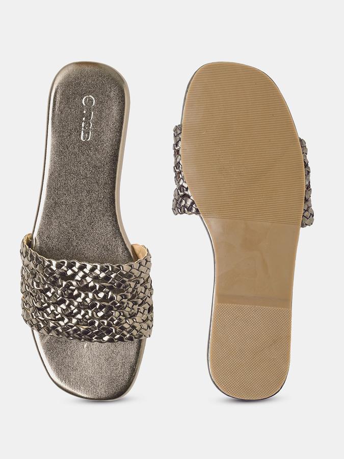 Open-Toe Slip-On Flat Sandals image number 3