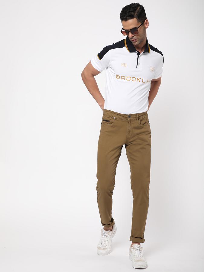 R&B Men Brown Trousers image number 1