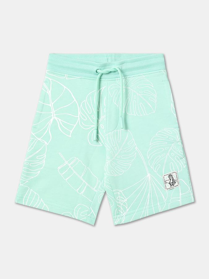 R&B Boys Green Shorts & 3/4Ths image number 0