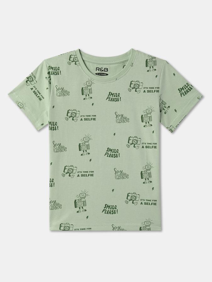 Boys Regular Fit Short Sleeve Crew Neck T-Shirt