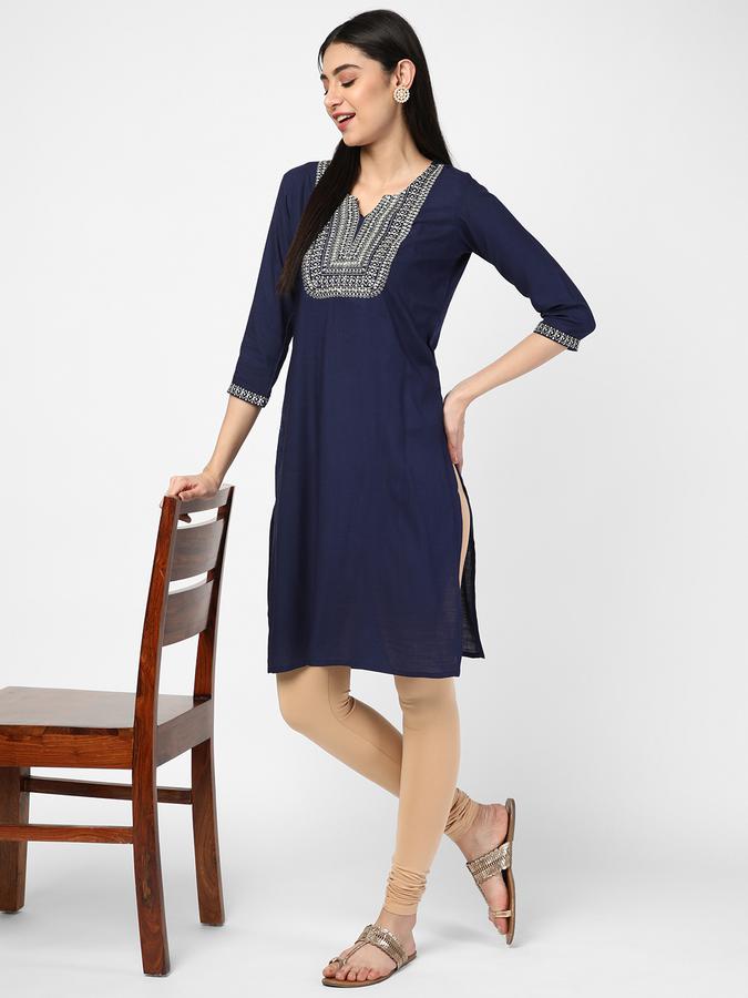 R&B Women Blue Kurtas image number 1