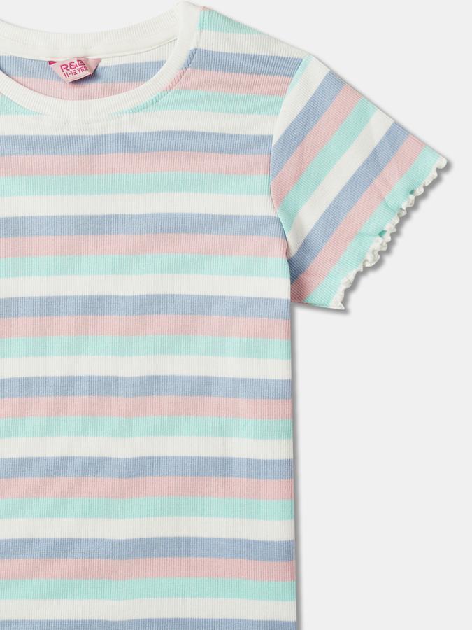Girls Typographic Print Round-Neck Top image number 2