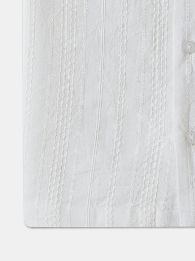 Boys Cotton Regular Fit Short Sleeve Self-Design Shirt