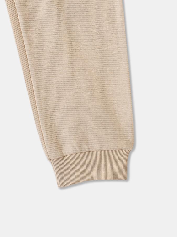 Boys Cotton Regular Fit Drawstring Waist Cuffed Hem Joggers