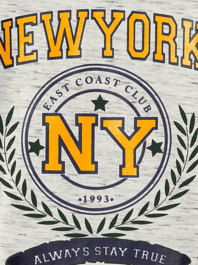 Boys Cotton Regular Fit Crew Neck Graphic Sweatshirt