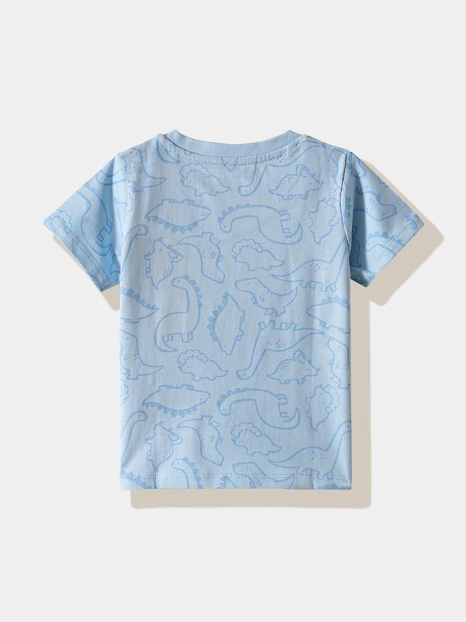 Boys Cotton Regular Fit Crew Neck Graphic T-shirt