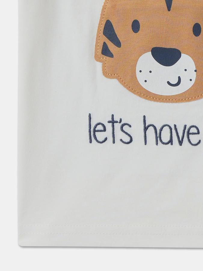 Baby Boys Graphic Print Pure Cotton Regular T Shirt image number 3
