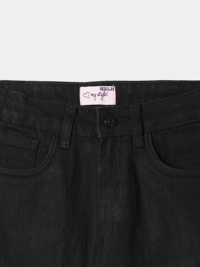 Girls Denim Regular Fit Mid-Rise Clean Look Jeans