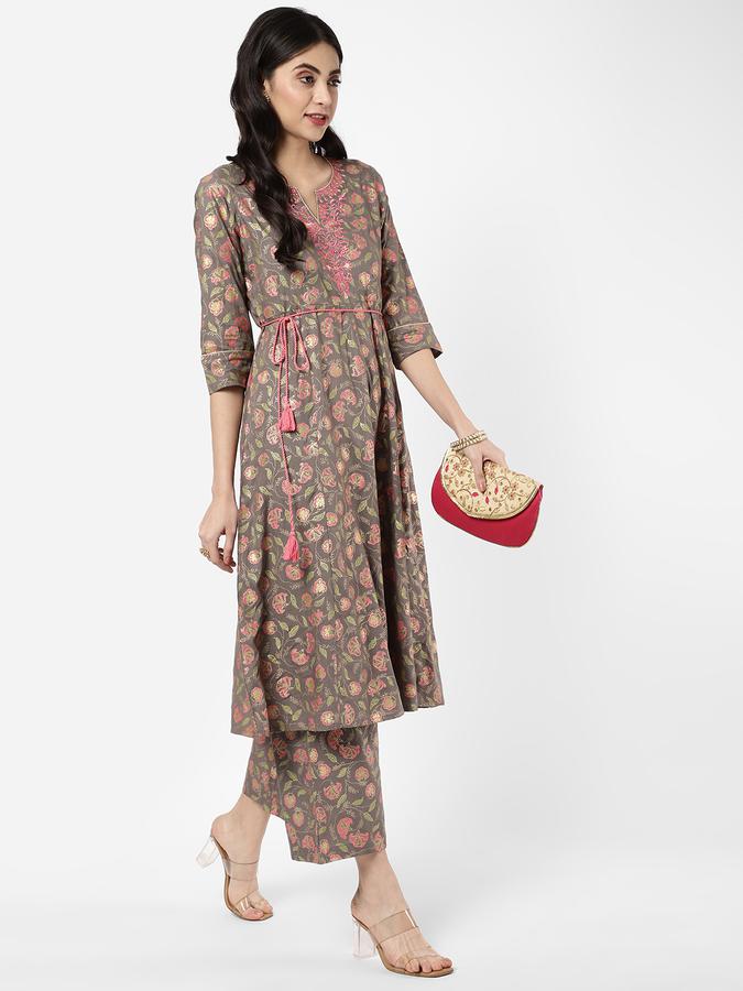 R&B Grey Women Kurtas image number 1