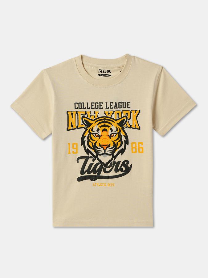 Boys Printed Pure Cotton Regular T Shirt image number 0