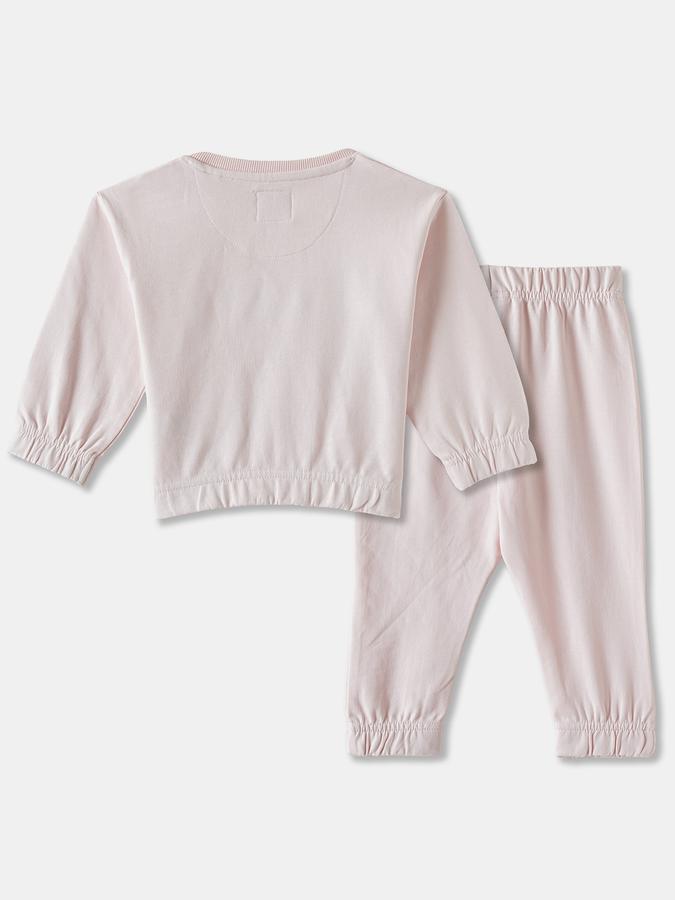 R&B Girls' Pink Printed Co-ord Set